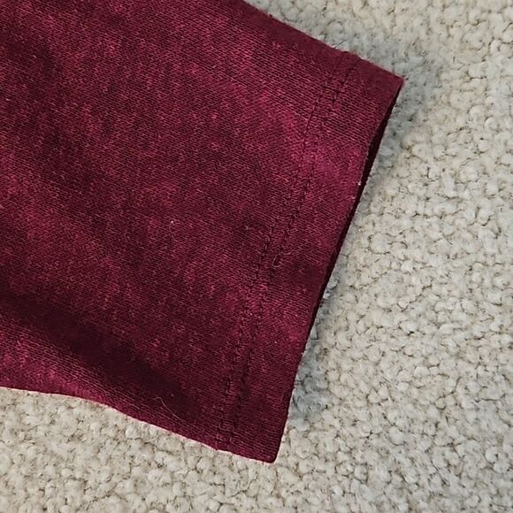 Talbots Women's Petite 3/4 Sleeve Open Cardigan Sweater Burgundy M - Picture 7 of 9